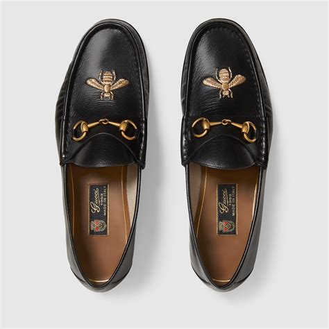 gucci white loafers with bee|Gucci fur loafer.